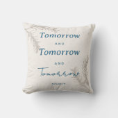 モダンシンプルカスタム引用文エレガントボー クッション (正面)