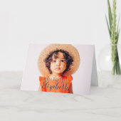 モダンシンプルカスタム誕生日挨拶 カード (正面)