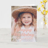 モダンシンプルカスタム誕生日挨拶 カード (黄色い花)