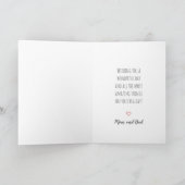 モダンシンプルカスタム誕生日挨拶 カード (内部)