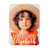 モダンシンプルカスタム誕生日挨拶 マグネット (縦)