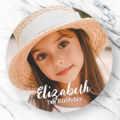 モダンシンプルカスタム誕生日挨拶 ラウンドシール