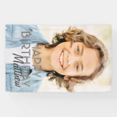 モダンシンプルカスタム誕生日挨拶 横断幕 (横)