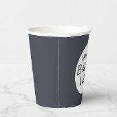 モダンシンプルカスタム非写真誕生日の挨拶 紙コップ (右)