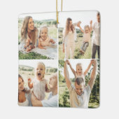 モダンシンプルカスタム5 Photo Collage セラミックオーナメント (左)