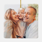 モダンシンプルカスタム5 Photo Collage セラミックオーナメント (裏面)