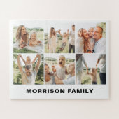 モダンシンプルカスタム6写真コラージュ ジグソーパズル (横)