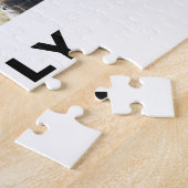 モダンシンプルカスタム6写真コラージュ ジグソーパズル (側面)