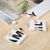 モダンシンプルカスタム6写真コラージュ ジグソーパズル (側面)