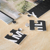 モダンシンプルカスタム6写真コラージュ ジグソーパズル (側面)