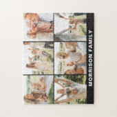 モダンシンプルカスタム6写真コラージュ ジグソーパズル (縦)