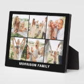 モダンシンプルカスタム6写真コラージュ フォトプラーク (側面)