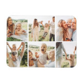 モダンシンプルカスタム6写真コラージュ マグネット (横)