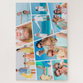 モダンシンプルカスタム9枚の画像コラージュ写真 ジグソーパズル (縦)