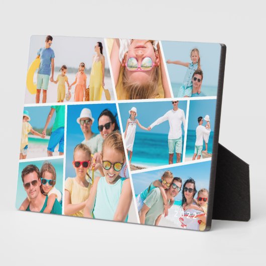 モダンシンプルカスタム9枚の画像コラージュ写真 フォトプラーク (側面)