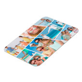 モダンシンプルカスタム9枚の画像コラージュ写真 マグネット (左側)