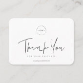 モダンシンプルカスタムBusiness Logoクーポンプロモーション コーリングカード (正面)