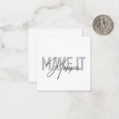 モダンシンプルカッコいいタイポグラフィで実現 ノートカード (正面/裏面インサイチュ)