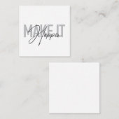 モダンシンプルカッコいいタイポグラフィで実現 ノートカード (正面/裏面)