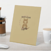 モダンシンプルカフェ喫茶店 台座サイン (インサイチュ)