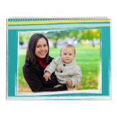 モダンシンプルカラフル家族の写真 カレンダー (カバー)