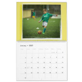 モダンシンプルカラフル家族の写真 カレンダー (1月 2027)