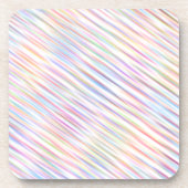 モダンシンプルカラフル線ストライプ コースター (正面)
