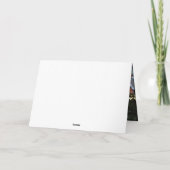 モダンシンプルカリグラフィー結婚式 サンキューカード (裏面)