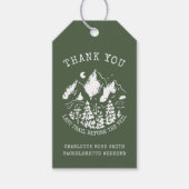 モダンシンプルキャンピングウィークエンドバチェロレッテ ギフトタグ (正面)