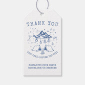 モダンシンプルキャンピングウィークエンドバチェロレッテ ギフトタグ (正面)