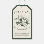 モダンシンプルキャンピングウィークエンドバチェロレッテ ギフトタグ (正面)