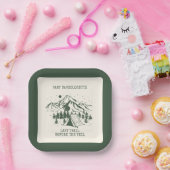 モダンシンプルキャンピングウィークエンドバチェロレッテ ペーパープレート (パーティー)