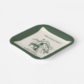 モダンシンプルキャンピングウィークエンドバチェロレッテ ペーパープレート (傾斜あり)