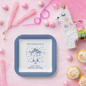 モダンシンプルキャンピングウィークエンドバチェロレッテ ペーパープレート (パーティー)