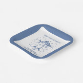 モダンシンプルキャンピングウィークエンドバチェロレッテ ペーパープレート (傾斜あり)