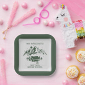 モダンシンプルキャンピングウィークエンドバチェロレッテ ペーパープレート (パーティー)