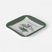 モダンシンプルキャンピングウィークエンドバチェロレッテ ペーパープレート (傾斜あり)