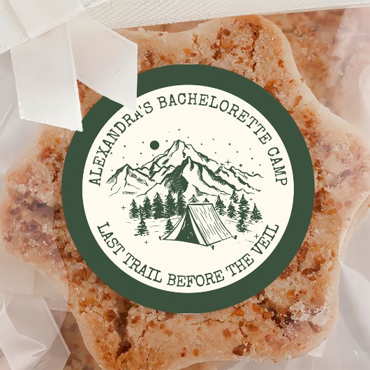 モダンシンプルキャンピングウィークエンドバチェロレッテ ラウンドシール