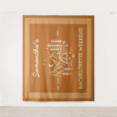 モダンシンプルキャンピング独身最後のパーティー自然 タペストリー (正面)