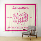 モダンシンプルキャンピング ブライズパーティー ナチュラル タペストリー (インサイチュ(横))