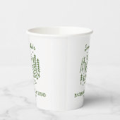 モダンシンプルキャンピング ブライズパーティー ナチュラル 紙コップ (左)