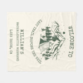 モダンシンプルキャンプバチェロレッテ フリースブランケット (正面(横))