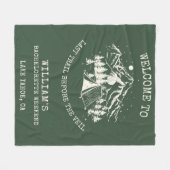 モダンシンプルキャンプバチェロレッテ フリースブランケット (正面(横))