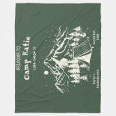 モダンシンプルキャンプバチェロレッテ フリースブランケット (正面)