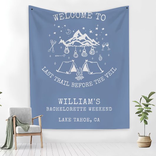 モダンシンプルキャンプ女子会 フリースブランケット