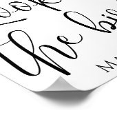 モダンシンプルクリスチャンのルックアット・ザ・バード引用文 ポスター (角)