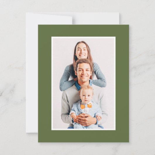 モダンシンプルクリスマスカスタム写真 シーズンカード (正面)