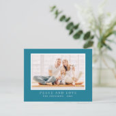 モダンシンプルクリスマスカスタム写真 シーズンカード (スタンド正面)