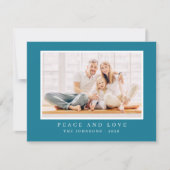 モダンシンプルクリスマスカスタム写真 シーズンカード (正面)