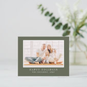 モダンシンプルクリスマスカスタム写真 シーズンカード (スタンド正面)